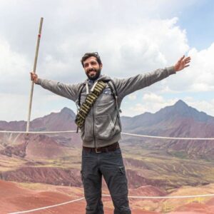 Líder de viagem Pedro Lima no Peru